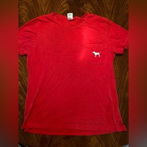 PINK (Victoria secret) pyjama top / red SIZE:L